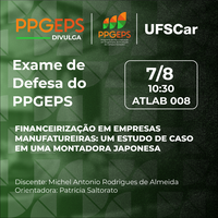 Exame de Defesa de Discente do PPGEP-So