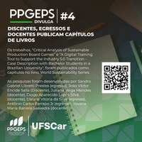 O “PPGEP-So Divulga” de hoje compartilha com a comunidade publicação de capítulos de livro por discentes, egressos e docentes do PPGEPS